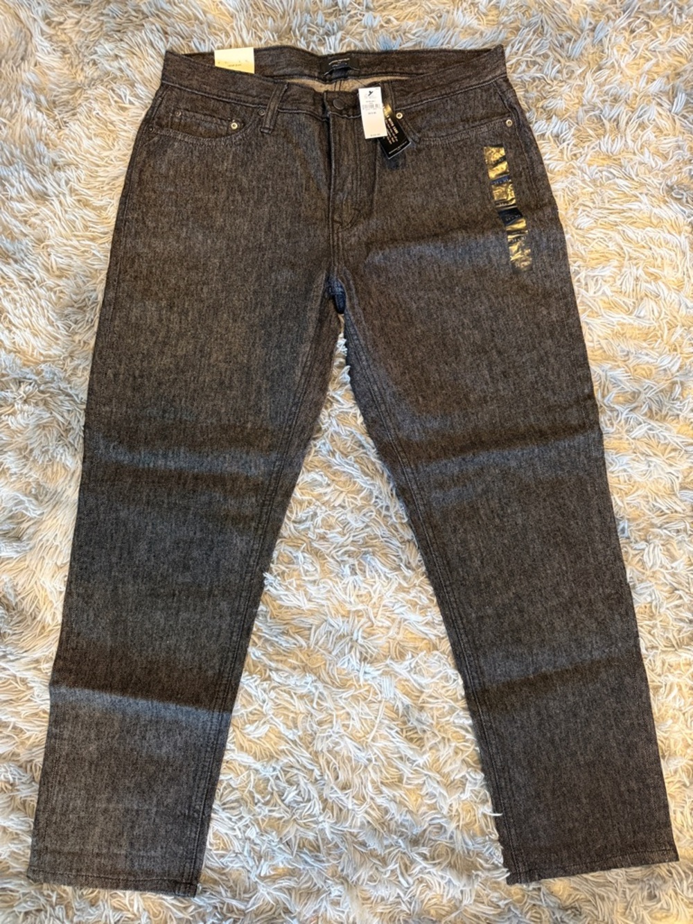 Men's Banana Republic Dark Gray Straight-Leg Jeans. NWT. 34x30